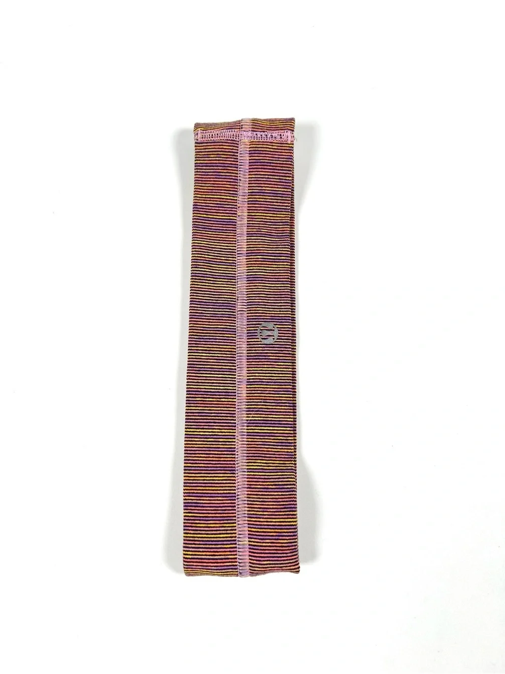 Lululemon Fly Away‎ Tamer Headband Vintage Wee Are From Space Pink Stripe Grip